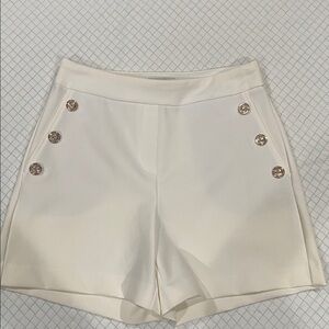 Rachel Zoe ivory High Waist Women's Shorts/ Size 4